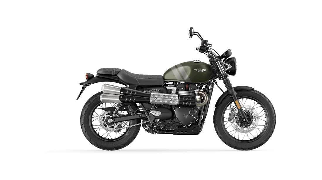 Matt Khaki Matt Ironstone Triumph Street Scrambler